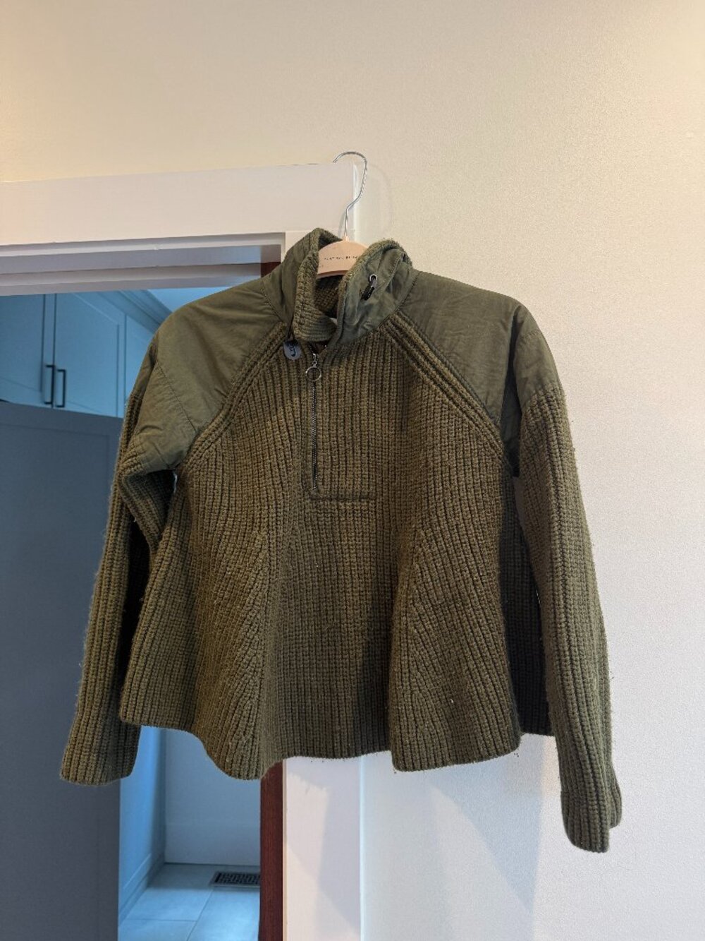 Zara Limited Edition Green Sweater Jacket Size S